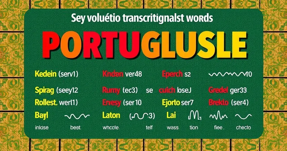 Grafismo fonetico português